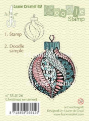 LeCrea Clear Stamps - Doodle Christmas ornament