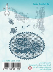 LeCrea Clear Stamps - Lace oval Rosen