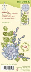 LeCrea Clear Stamps - 3D Fantasie Blume
