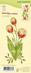 LeCrea Clear Stamps - 3D Blume Tulpe