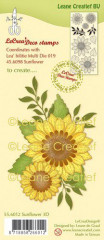 LeCrea Kombi Clear Stamps - Sonnenblume 3D