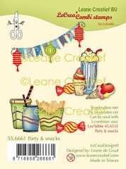LeCrea Clear Stamps - Kombi Party and Snacks