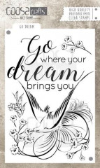 Coosa Crafts Clear Stamps - Go Dream