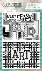 COOSA Crafts Clear Stamps - Easy Art