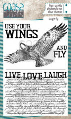 COOSA Crafts Clear Stamps - Laugh Fly