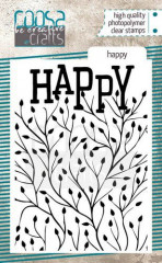 COOSA Crafts Clear Stamps - Happy
