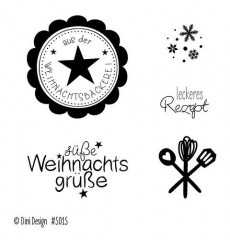Dini Design Clear Stamps - Weihnachtsbäckerei (DE)