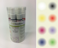 CraftEmotions Ink Spray Set - Opaque basic