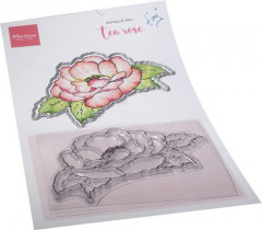 Clear Stamp and Die Set - Tinys Flower Tea Rose