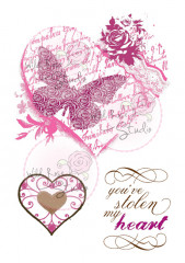 Clear Stamps - Vintage Heart