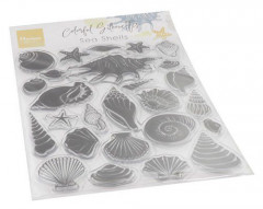 Clear Stamps - Colorfull Silhouette Muscheln