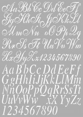 Dutch Art Schablone - Alphabet 2