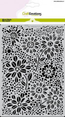 CraftEmotions Mask Stencil - Flowers and Dots