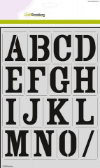 CraftEmotions Mask Stencil - alfabet vintage groß