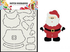 Dutch Card Art Schablone - Built up Santa