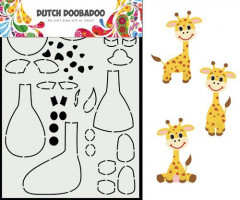 Dutch Card Art - Built up Giraffe