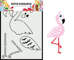 Dutch Card Art - Built up Flamingo