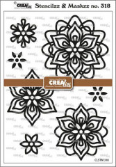 Crealies Stencilzz Maskzz - Rosette Blume A