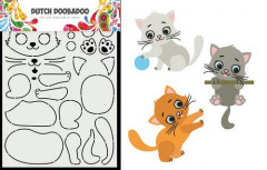 Dutch Card Art - Build up Kitten