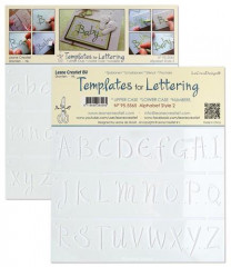 LeCrea - Schablone für Handlettering Alphabet 2