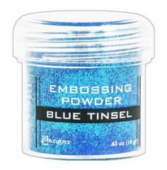 Embossing Pulver - Blue Tinsel