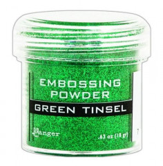 Embossing Pulver - Green Tinsel