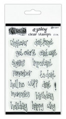 Dylusions Dyalog + Clear Stamp Set - Whatever