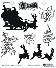 Dylusions Cling Stamps - Christmas Mr. Boos Adventure