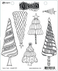 Dylusions Cling Stamps - Christmas Tree Time