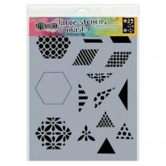Dylusions Stencils 1 1/2 Inch - Quilt (Large)