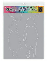Dylusions Stencils Silhouette - Edith