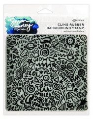 Simon Hurley Cling Stamps - Background School Scribbles