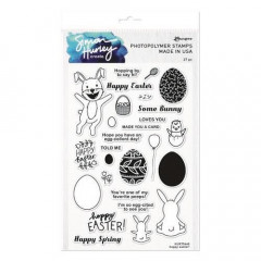 Simon Hurley Clear Stamps - Hoppy Easter