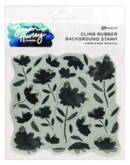 Simon Hurley Cling Stamps - Background Watercolor Blooms
