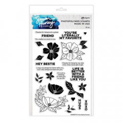 Simon Hurley Clear Stamps - Friendship Florals