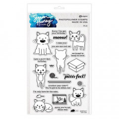 Simon Hurley Clear Stamps - Cool Cats