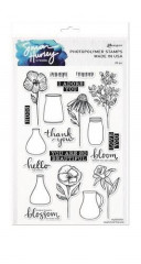 Simon Hurley Clear Stamps - Sketched Florals