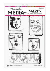 Cling Stamps Dina Wakley Media - Squared