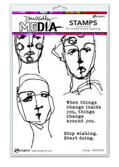 Dina Wakley Media Cling Stamps - Change