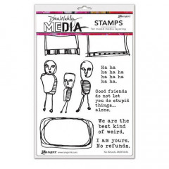Dina Wakley Media Cling Stamps - No Refunds