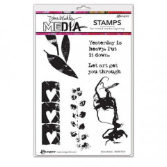 Dina Wakley Media Cling Stamps - Remarkable
