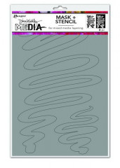 Dina Wakley Media Stencil - Meandering Masks