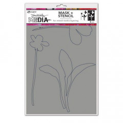 Dina Wakley Media Stencil - Sprouts