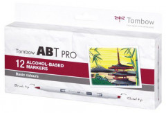 Tombow ABT PRO Alcohol - Dual Brush 12er-Set - Basic