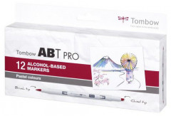 Tombow ABT PRO Alcohol - Dual Brush 12er-Set - Pastel