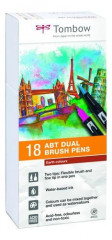 Tombow ABT Dual Brush Pen 18er Set - Earth