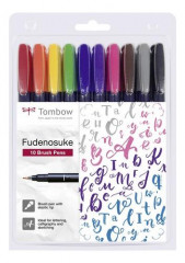 Tombow Brush Pen Fudenosuke hart Set