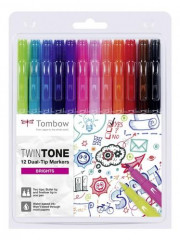 Tombow TwinTone Marker Set - leuchtende Farben