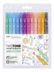 Tombow TwinTone Marker Set - Pastellfarben