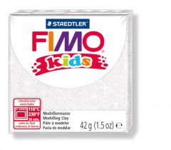 Fimo Kids - weiß Glitter